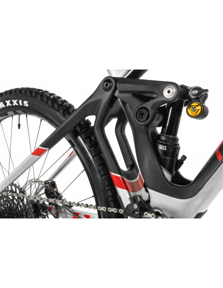 MONDRAKER SUPERFOXY Carbon RR 2021 Silver Carbon Red