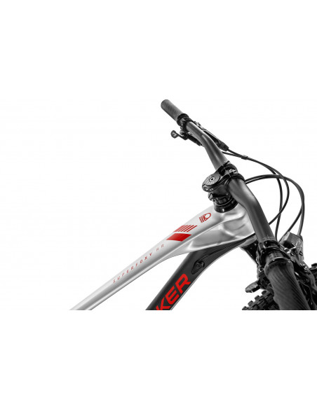 MONDRAKER SUPERFOXY Carbon RR 2021 Silver Carbon Red