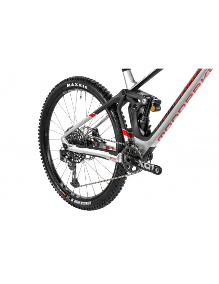 MONDRAKER SUPERFOXY Carbon RR 2021 Silver Carbon Red