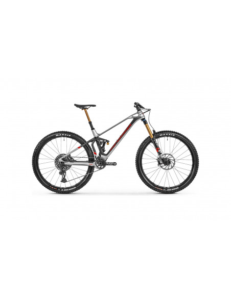 MONDRAKER SUPERFOXY Carbon RR 2021 Silver Carbon Red