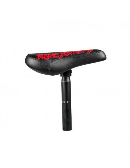 DARTMOOR Siodło Fatty Combo eko skóra czarne/red devil sztyca 27,2x200mm