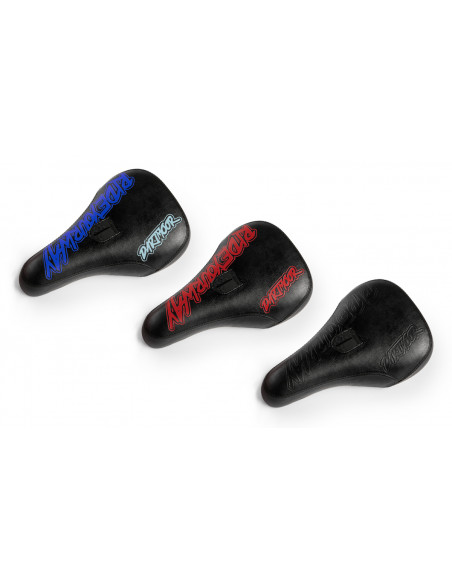 DARTMOOR Siodło Fatty Pivotal eko skóra Czarne/Red Devil