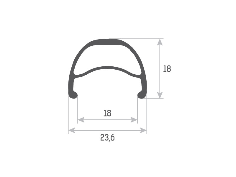 ACCENT Obręcz Rockrider 29" 36H  czarna
