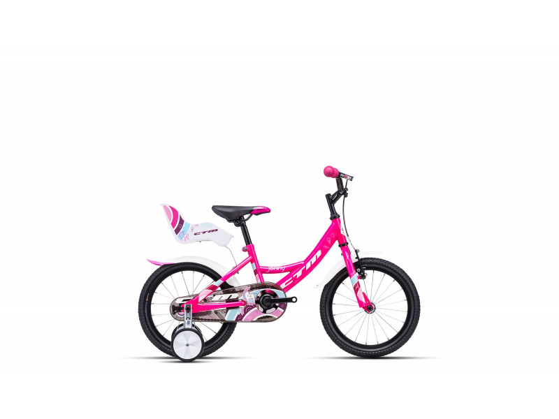 CTM Rower Jenny 16" różowo biały