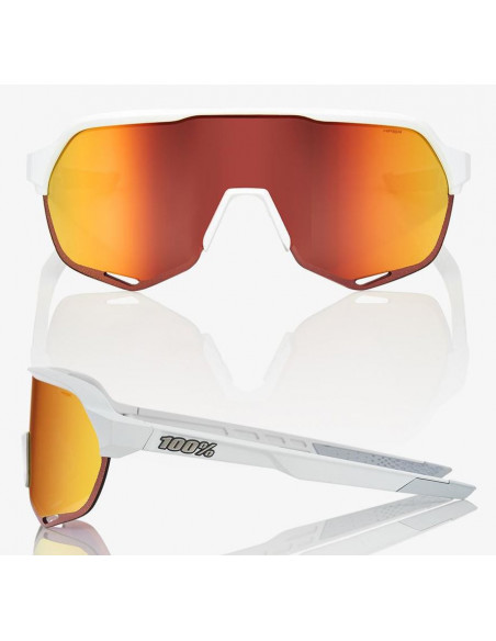 100% okulary S2 soft tact off white  hiper redmultilayer mirror lens