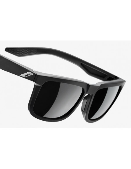 100% Okulary BLAKE Soft Tact Black Smoke Lens
