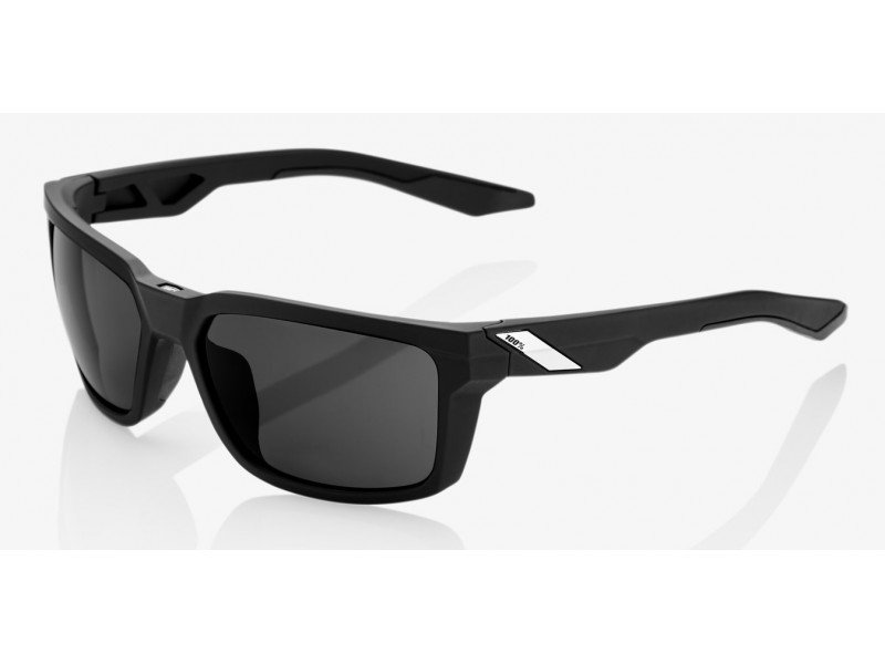 100% Okulary DAZE Soft Tact Black Smoke Lens