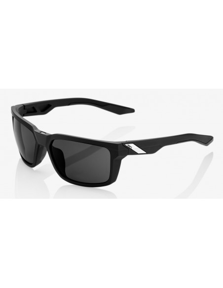 100% Okulary DAZE Soft Tact Black Smoke Lens