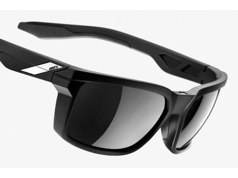 100% Okulary DAZE Soft Tact Black Smoke Lens