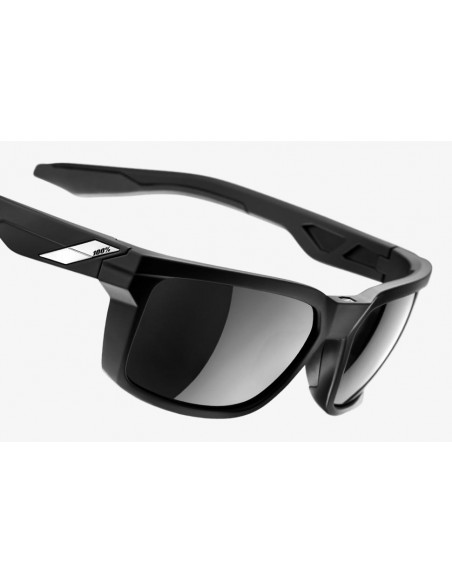 100% Okulary DAZE Soft Tact Black Smoke Lens