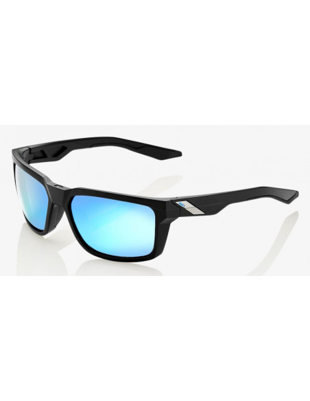 100% Okulary DAZE Matte Black HIPER Blue Multilayer Mirror Lens