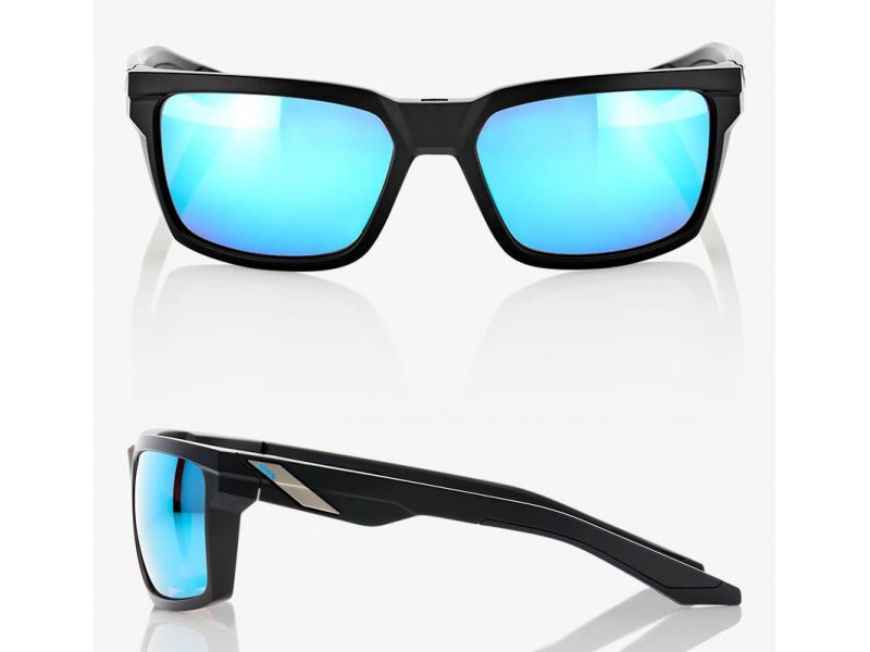 100% Okulary DAZE Matte Black HIPER Blue...