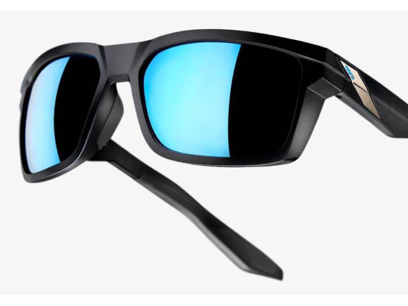100% Okulary DAZE Matte Black HIPER Blue...