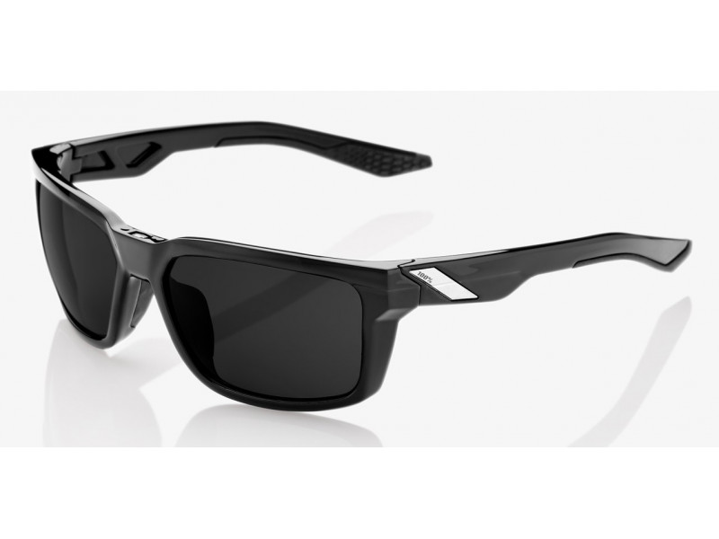 100% Okulary DAZE Polished Black Grey PEAKPOLAR...