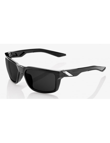 100% Okulary DAZE Polished Black Grey PEAKPOLAR Lens