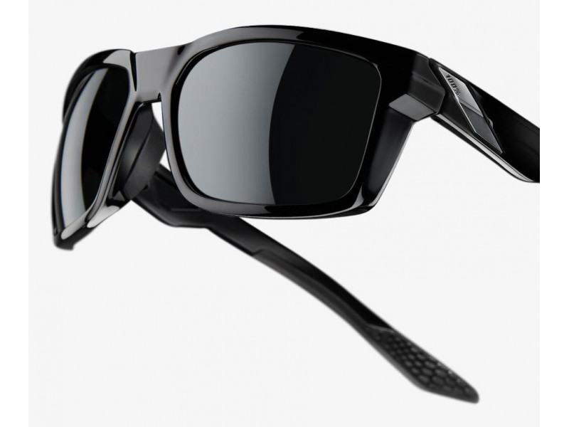 100% Okulary DAZE Polished Black Grey PEAKPOLAR...