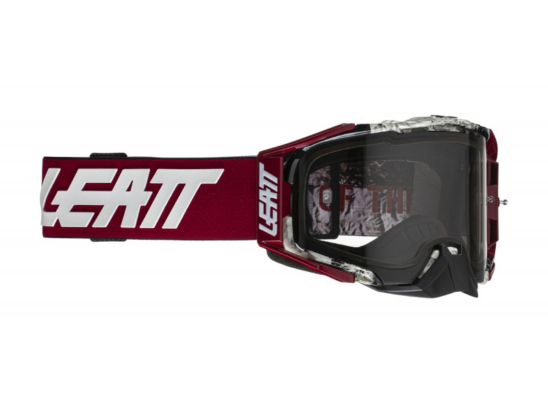 LEATT Gogle Velocity 6.5 Red/Light Grey Szyba...