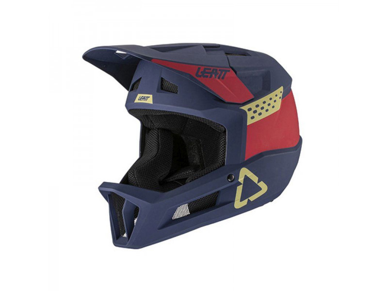 LEATT Kask MTB 1.0 DH Granatowo - Czerwony