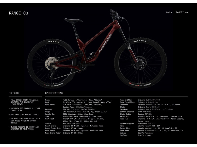 NORCO Range C3 Red/Silver 29 2024