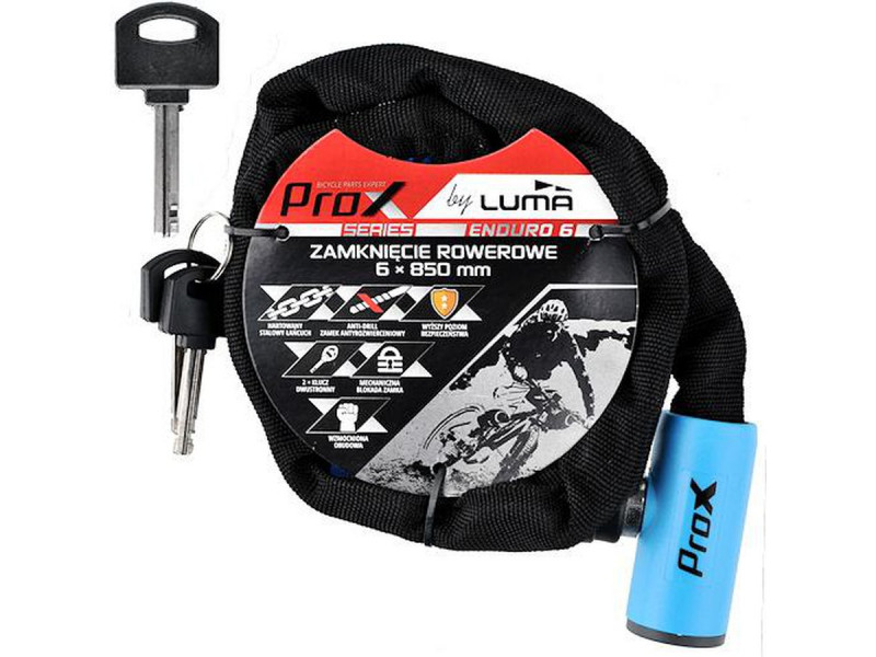 PROX Łańcuch 6x850 Enduro Niebieski - na klucz