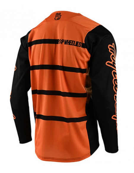TROY LEE DESIGNS Jersey SKYLINE LS Diffuze Tangelo - Czarny