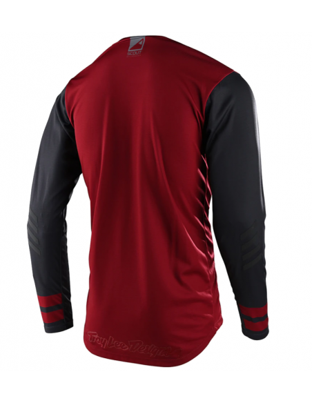 TROY LEE DESIGNS Jersey Scout GP  Peace & Wheelies - Burgundy/Dark Gray