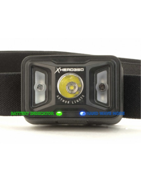 AUTHOR Lampa czołówka X-HEAD 350lm czarna