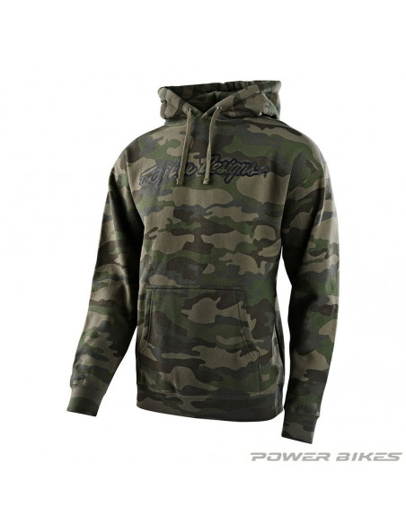 TROY LEE DESIGNS Bluza Signature Hoodie Army Green