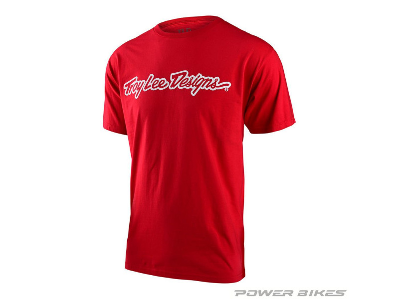 TROY LEE DESIGNS Koszulka Signature Logo Czerwona