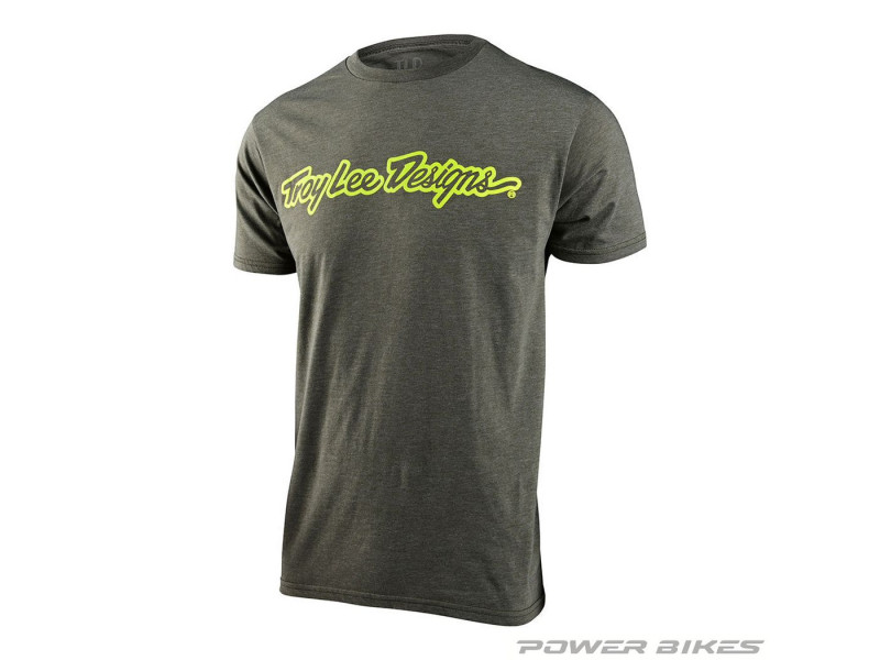 TROY LEE DESIGNS Koszulka Signature Logo Olive...