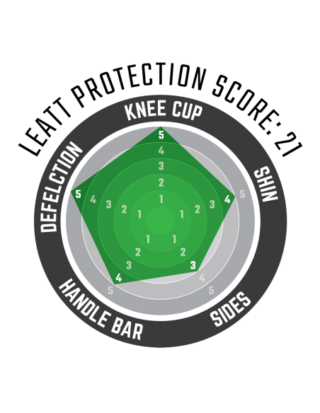 LEATT Ochraniacze 3DF 6.0 Kolano Czarny/Biały