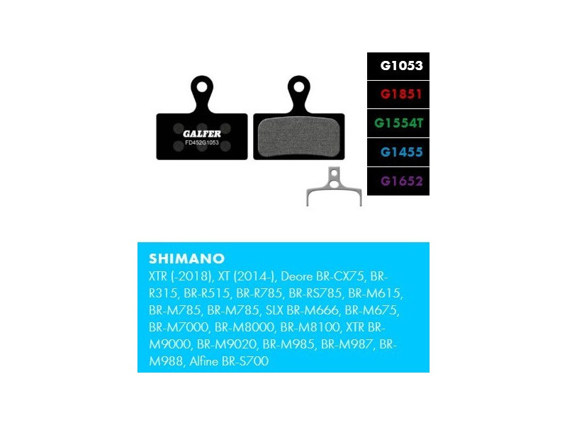 GALFER klocki hamulcowe Shimano 2 tłoki Deore /...