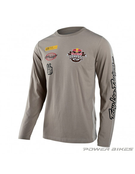 TROY LEE DESIGNS Longsleeve Lock Up  White TLD x Red Bull Rampage