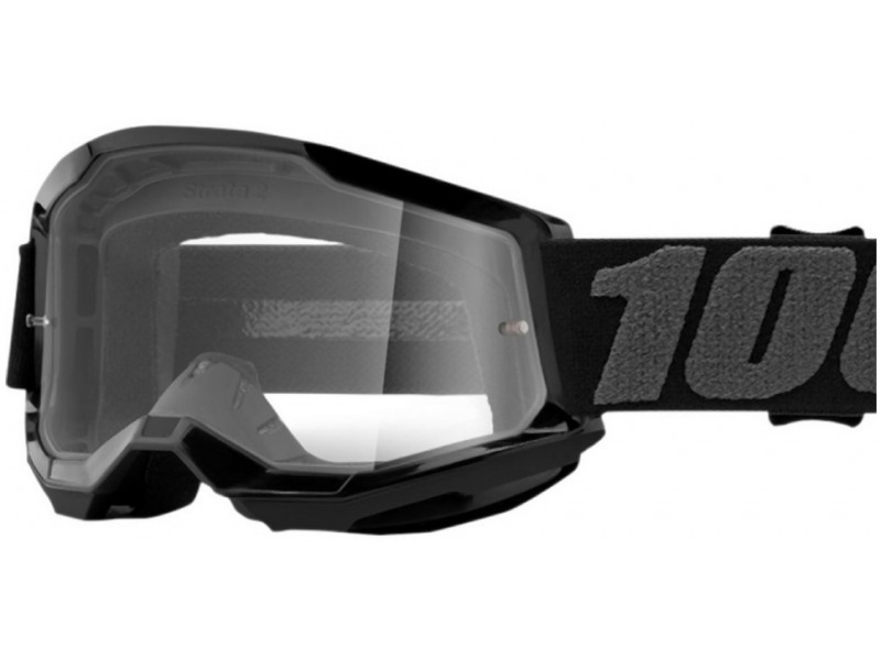100% gogle STRATA - JUNIOR Black  (Szyba...