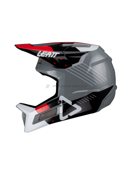 LEATT Kask MTB Gravity 2.0 V23 Titanium - Czarny/Grafitowy/Biały