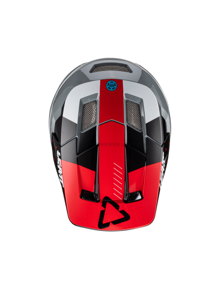 LEATT Kask MTB Gravity 2.0 V23 Titanium - Czarny/Grafitowy/Biały