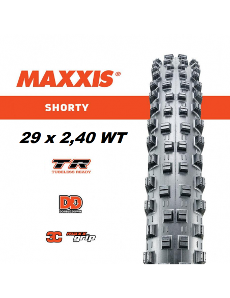 MAXXIS Opona SHORTY II Maxxgrip DD 29x2,40 WT TR Zwijana 120x2TPI