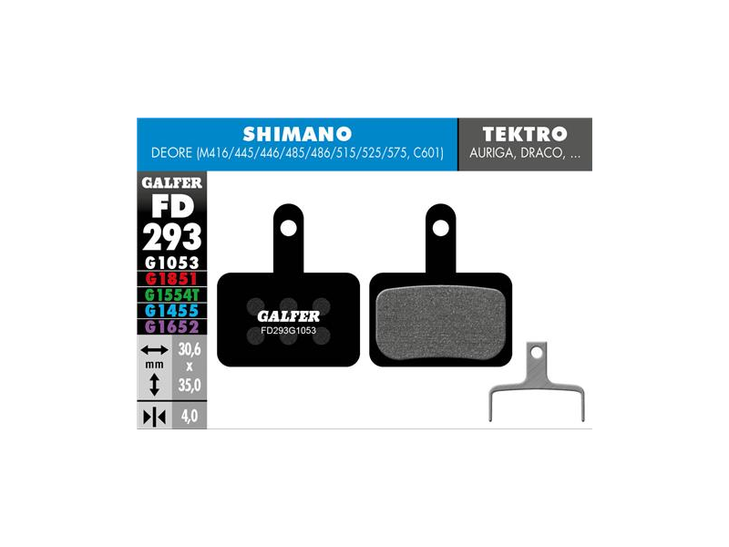 GALFER klocki hamulcowe Shimano / Tektro / Deore