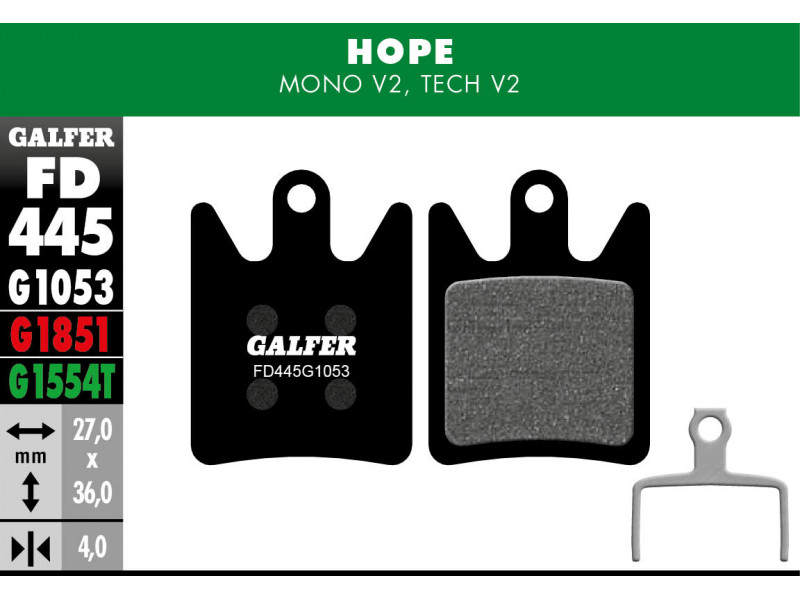 GALFER klocki hamulcowe HOPE  Mono V2 / Tech V2