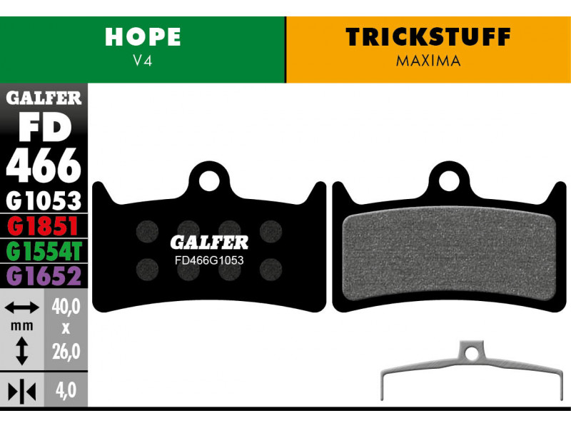 GALFER klocki hamulcowe HOPE V4