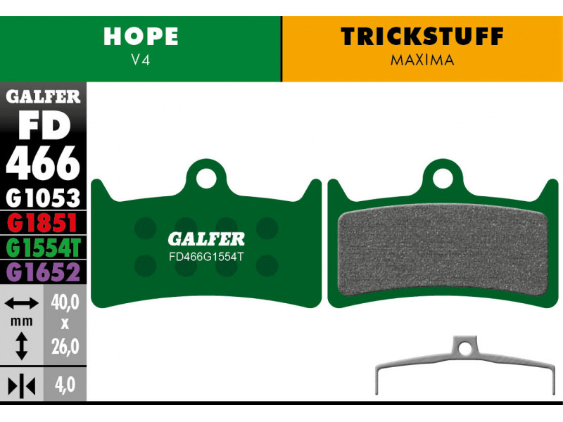 GALFER klocki hamulcowe HOPE V4