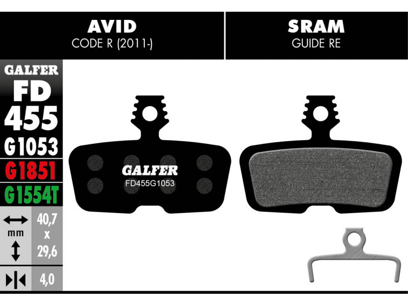 GALFER klocki hamulcowe Sram Code 2011+ / Guide...