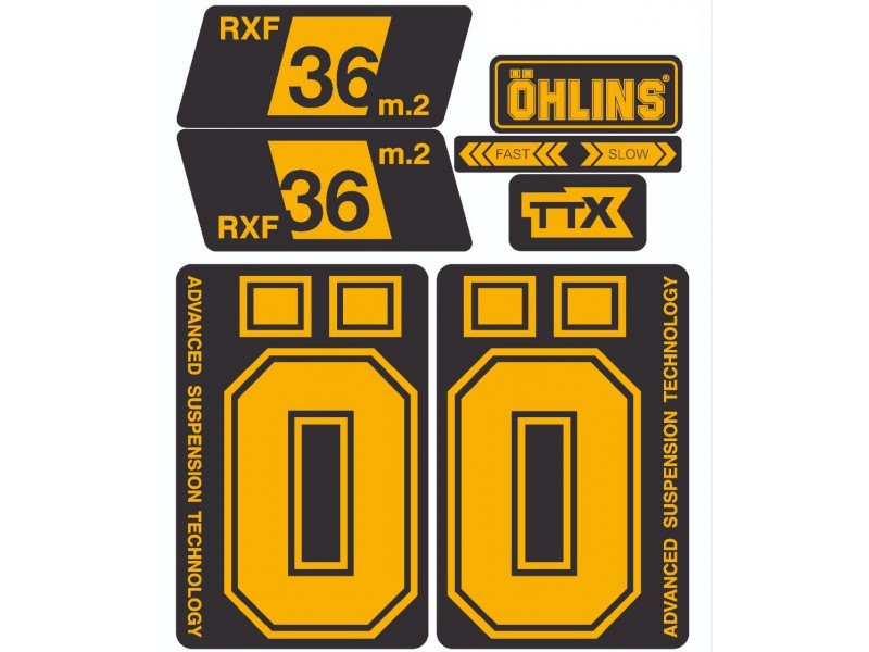 OHLINS zestaw naklejek amortyzatora RXF 36 m.2