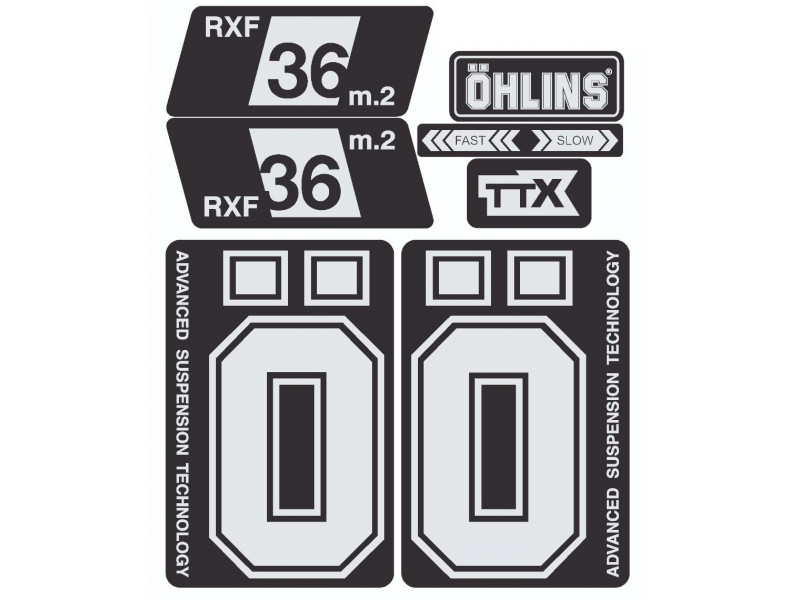 OHLINS zestaw naklejek amortyzatora RXF 36 m.2