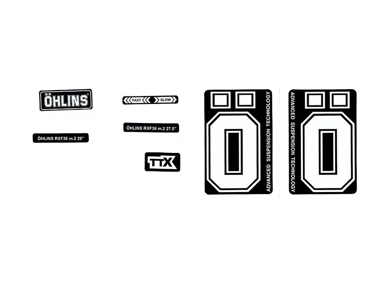 OHLINS zestaw naklejek amortyzatora RXF 38 m.2