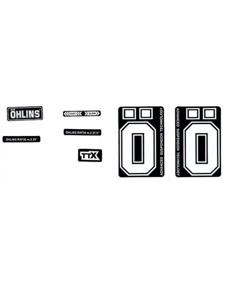 OHLINS zestaw naklejek amortyzatora RXF 38 m.2