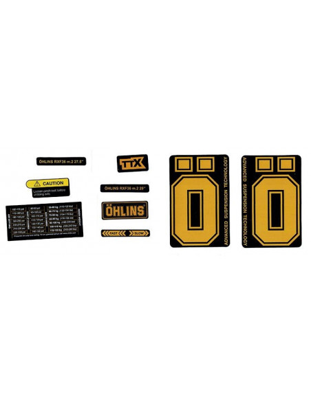 OHLINS zestaw naklejek amortyzatora RXF 38 m.2