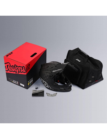 TROY LEE DESIGNS Kask D4 Carbon MIPS Stealth, black/silver