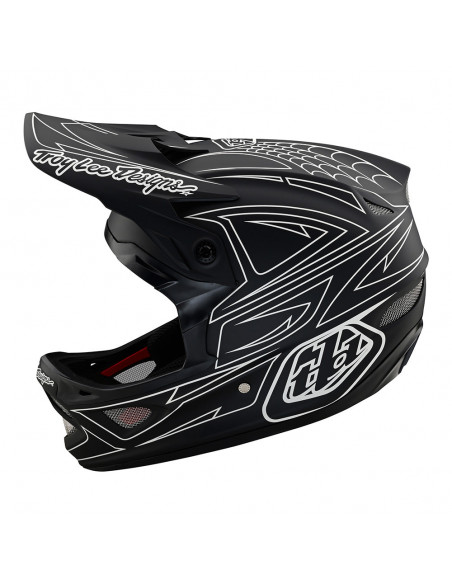 TROY LEE DESIGNS kask D3 Fiberlite Spiderstripe