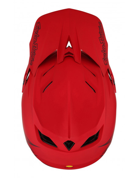 TROY LEE DESIGNS Kask D4 Composite MIPS Stealth Red